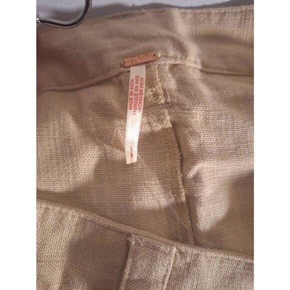Free People Womens‎ Can't Blame Me Linen Mini Skirt Size 8 - Picture 5 of 6